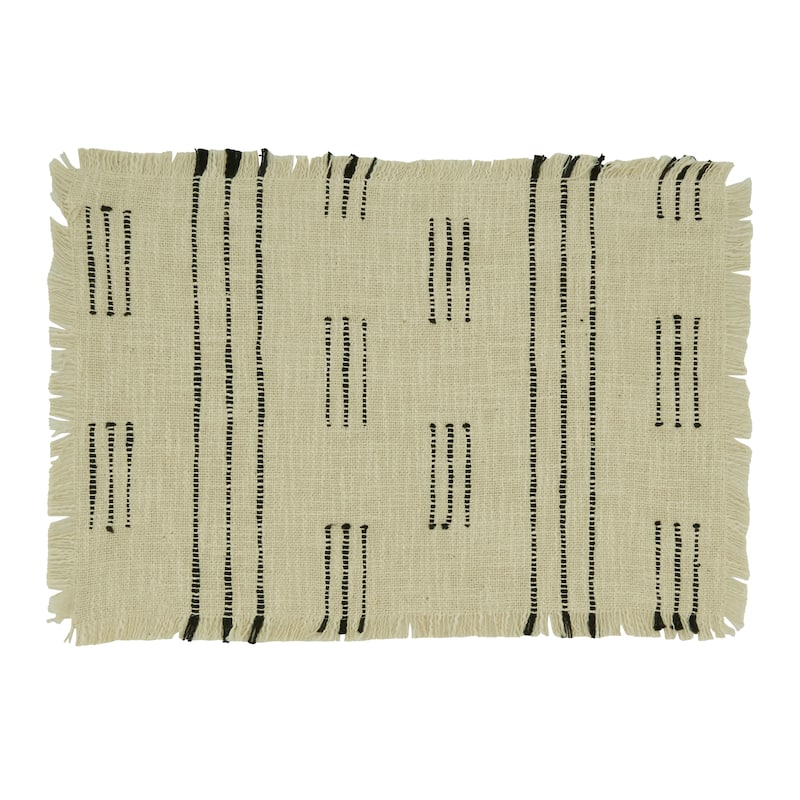 Dash Line Design Table Mats (Set of 4) - 14"x20"