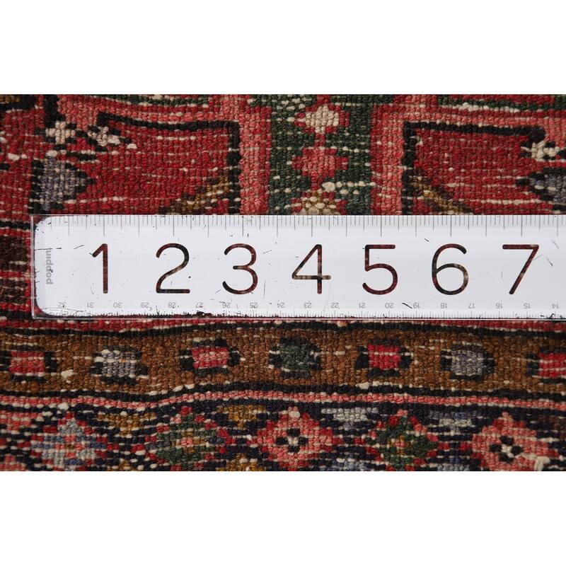 Tribal Gharajeh Persian Runner Rug Handmade Red Wool Carpet - 2'4" x 9'4"