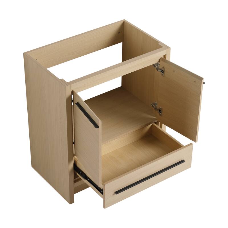 Malwee 24"/30"/36"/48"/60" Bathroom Vanity Without Sink, FreeStanding Vanity Cabinet with Soft Close Door and Drawer