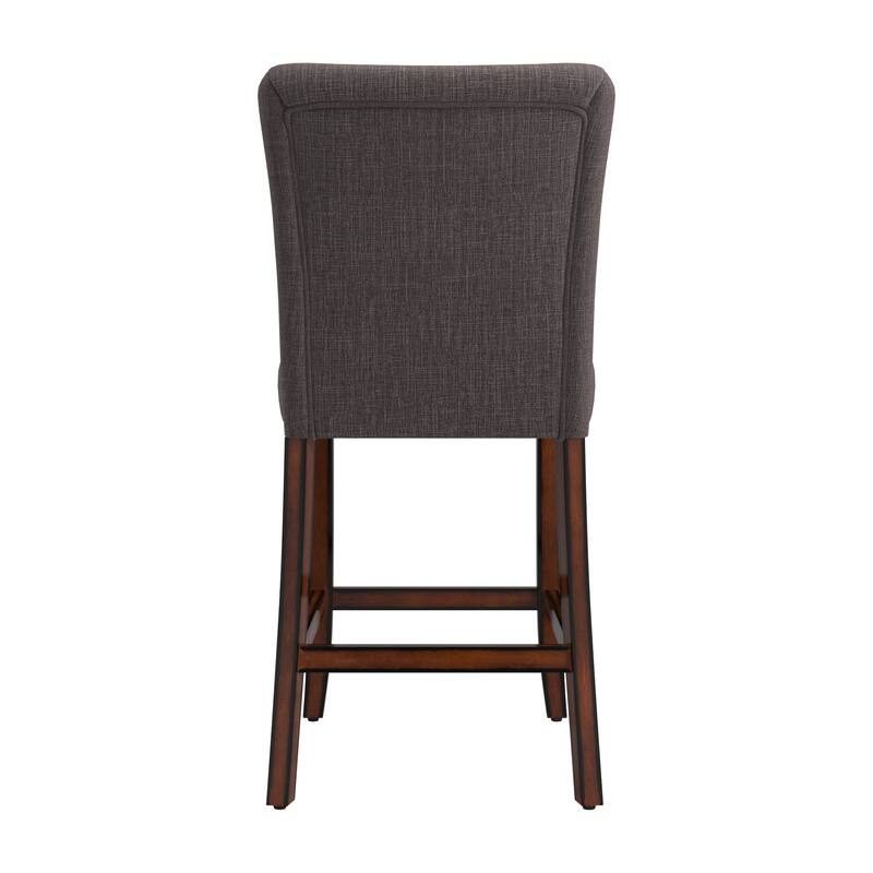 Parson Classic Linen Counter Height High Back Stools (Set of 2) by iNSPIRE Q Bold