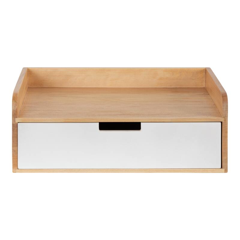 Kate and Laurel Kitt Premium Sold Wood Floating Shelf Side Table