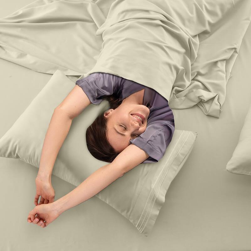 6 Piece Bed Sheet Set Deep Pocket Ultra Soft Microfiber Bedding Sheets