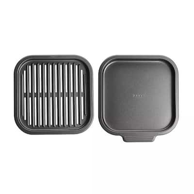 Instant Pot Air Fryer Nonstick Grill Pan Set - 8" x 8.5"