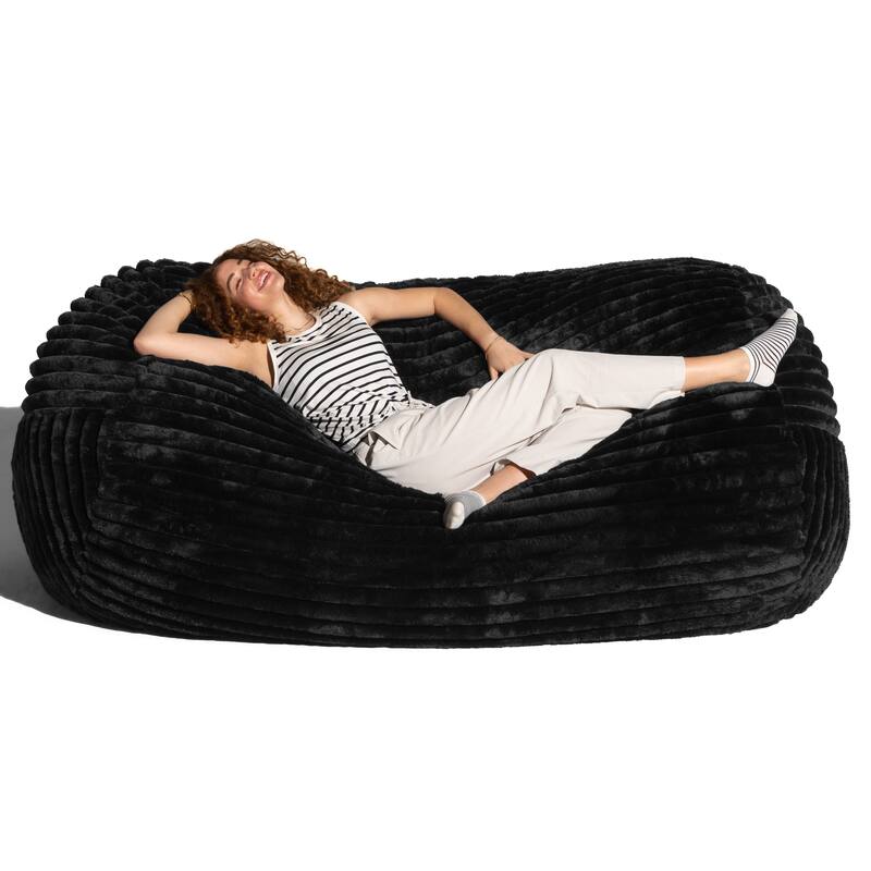 Jaxx Grand Lounger 7 Foot Bean Bag Sofa -Lush Velvet