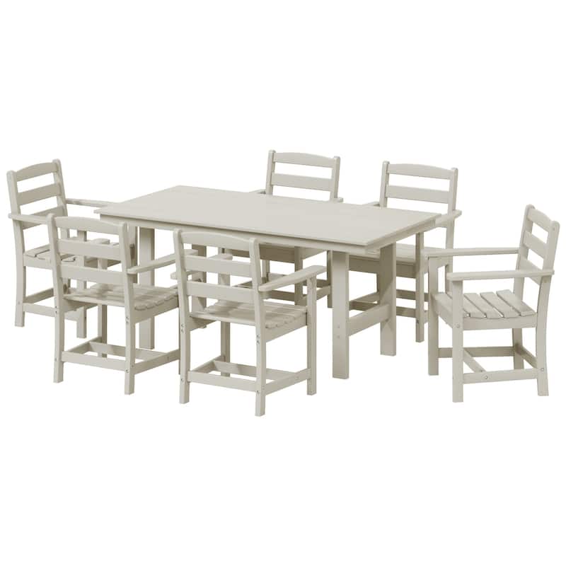 Shoreside 7-Piece Arm Chair Dining Set