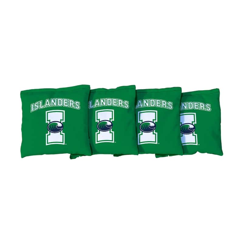 Texas A&M Corpus Christi Islanders Cornhole Bags Green - All-Weather Resin Filled