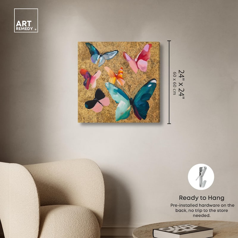 Spectrum of Wings Canvas by Art Remedy, Gallery Wrapped