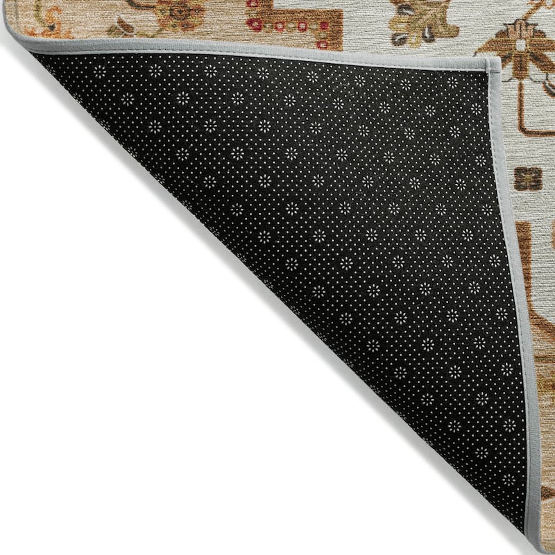 Machine Washable Indoor/ Outdoor Persian Traditional Chantille Rug