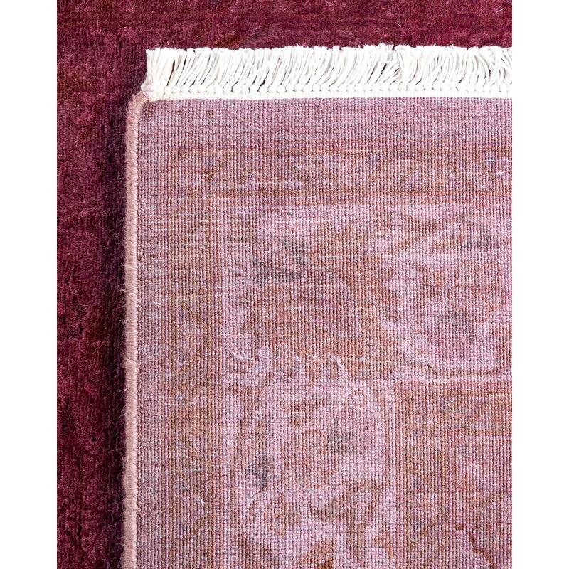 Fine Vibrance, One-of-a-Kind Hand-Knotted Runner Rug - Pink, 2' 7" x 10' 1" - 2' 7" x 10' 1"