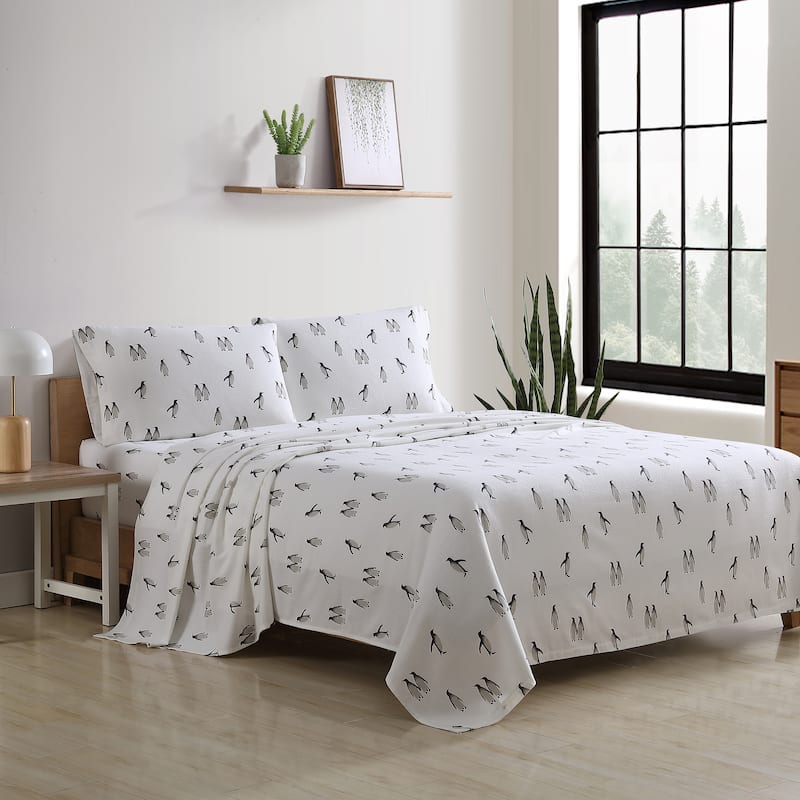 Eddie Bauer Printed Cotton Flannel Sheet Set