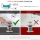 preview thumbnail 39 of 42, STYLISH Pop-Up Bathroom Sink Drain with Overflow D-701