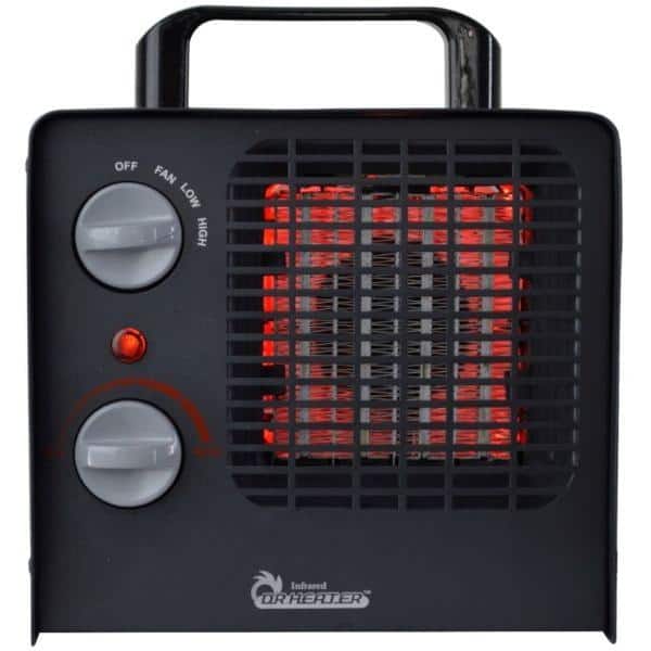 Dr. Infrared Heater DR-838 Family Red Ceramic Space Heater with Adjustable  Thermostat - Black - Bed Bath u0026 Beyond - 15013451