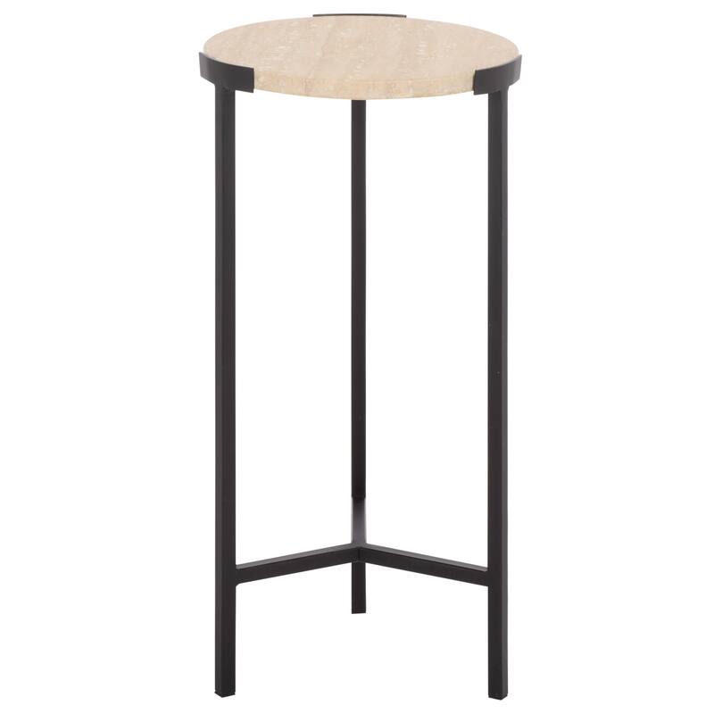 SAFAVIEH Home Abama Marble Side Table - 10"W x 10"D x 20"H