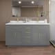 Option Dark Gray / White Quartz Top / Brushed Gold