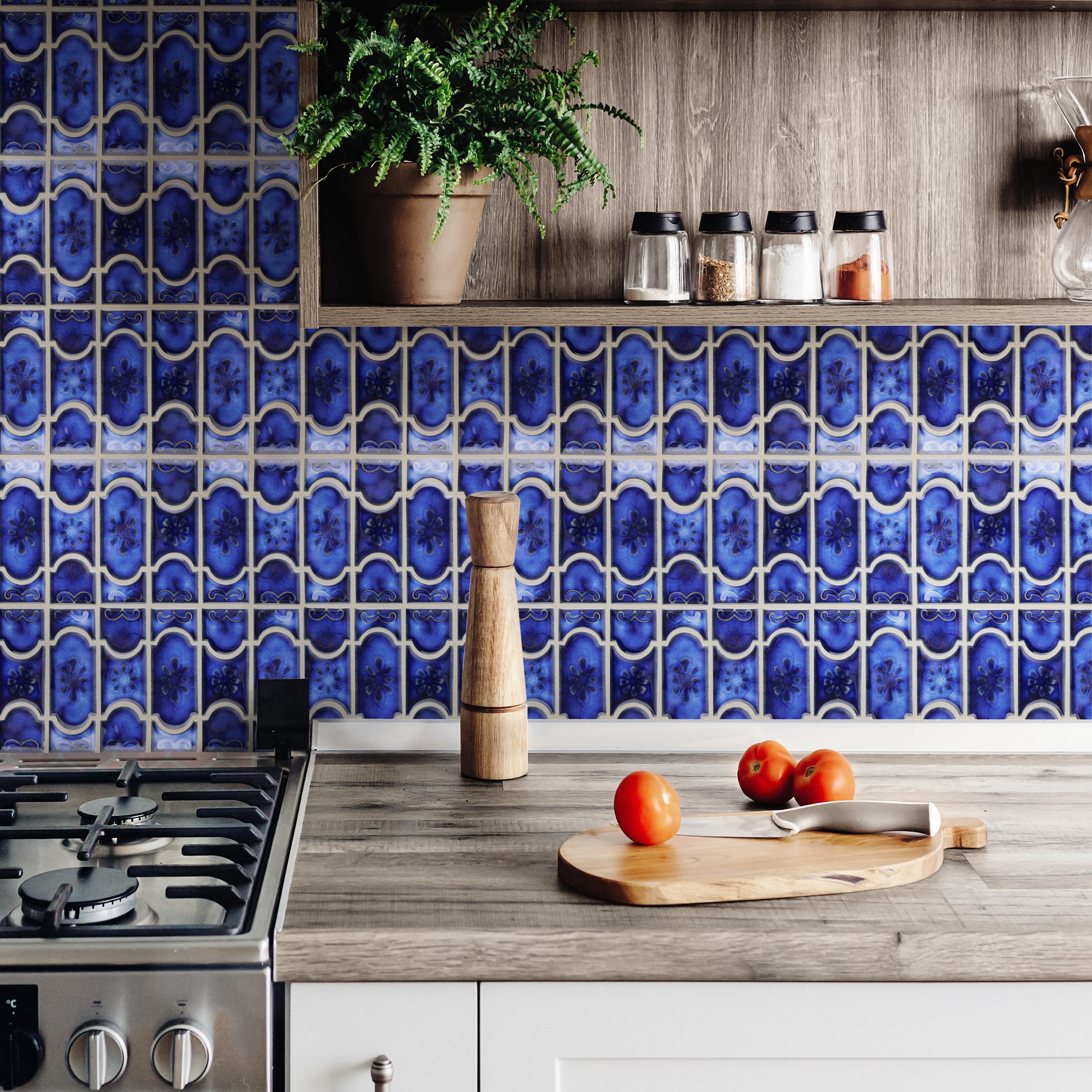 Merola Tile Montego Sapphire 12" x 12-1/2" Porcelain Floor and Wall Tile