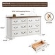 preview thumbnail 80 of 102, Farmhouse Drawers Dresser, Wood Chest of Drawers, Dressers Organizer