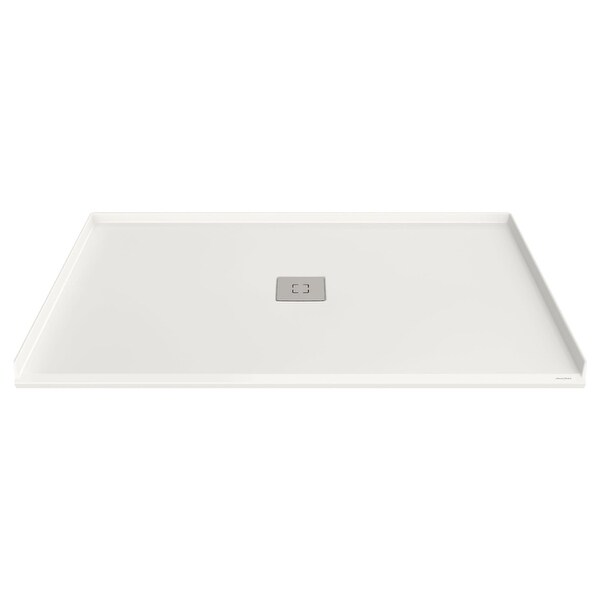 American Standard A8007D-FCO Studio 34" L x 64" W Barrier Free Shower Base with Single Threshold and Center Drain - White