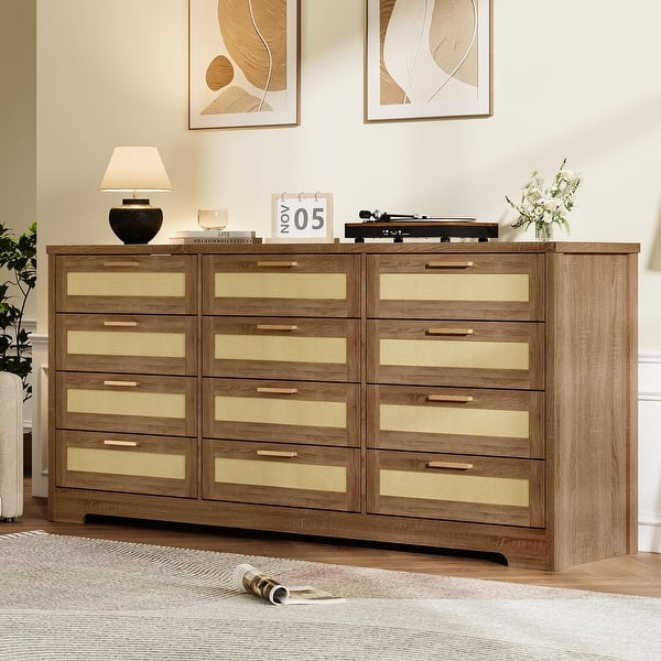 modern wood dresser for bedroom Contemporary Cabin 6 Drawer Maple & Walnut 3 Large drawers at the bottom Modern American 8-Drawer Dresser #1