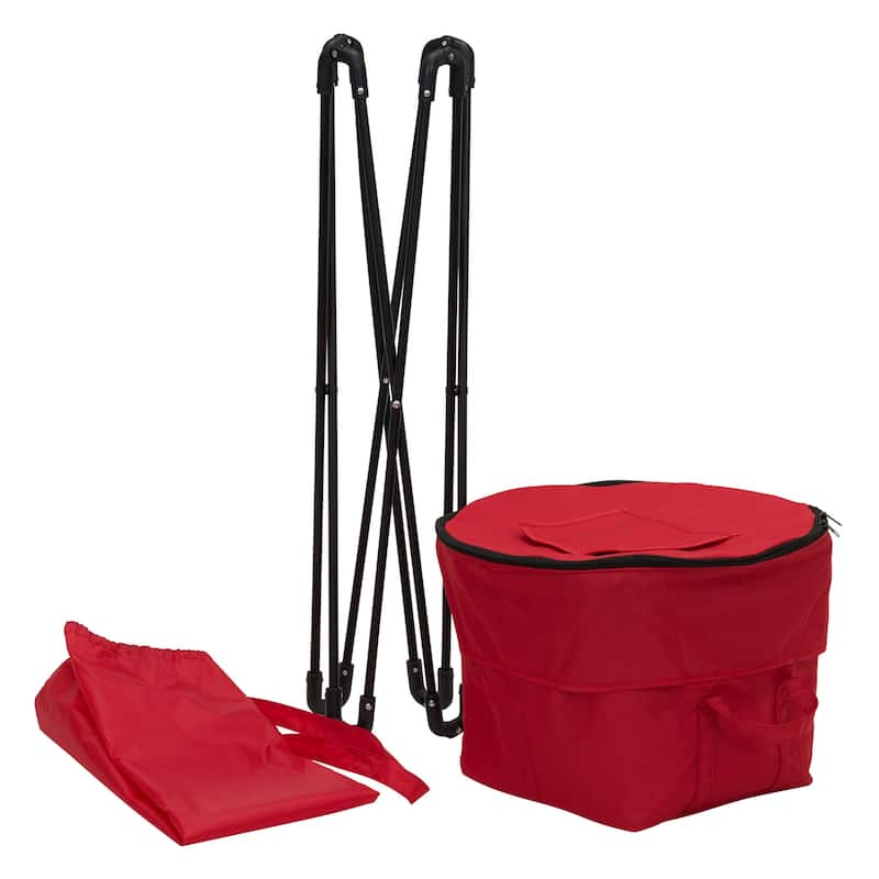 Household Essentials Thermal Standing Cooler with Travel Bag - 18.1"L x 18.1"W x 33.1"H