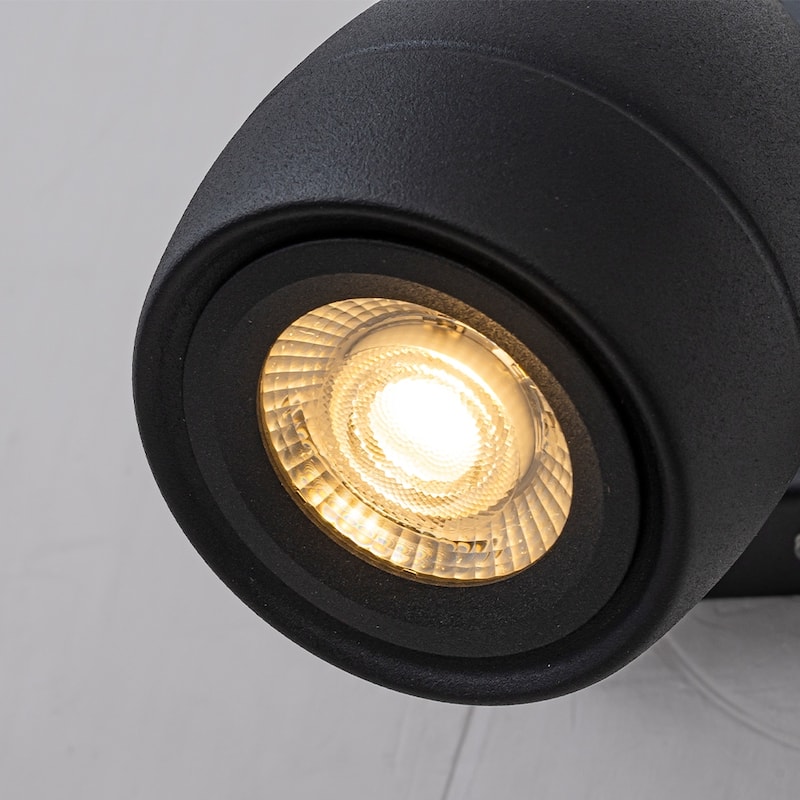 CraftHome Black Cordless Wall Sconce LED Spotlight with Touch & Remote Control, Adjustable and Stepless Dimmable Accent Light