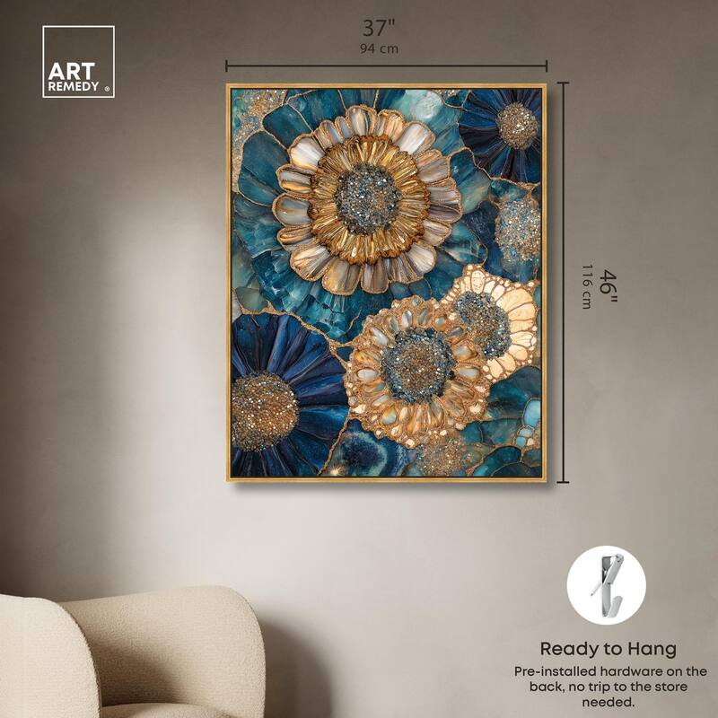 Opulent Geode I Canvas by Art Remedy