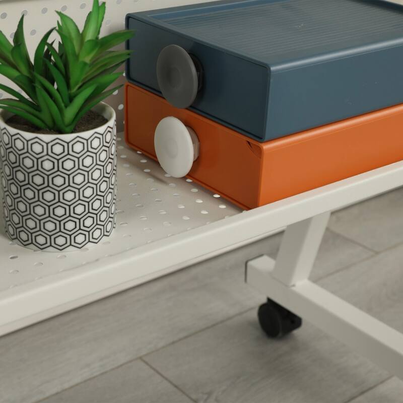 Tiltable Puzzle Table with Trays and Lockable Wheelsa