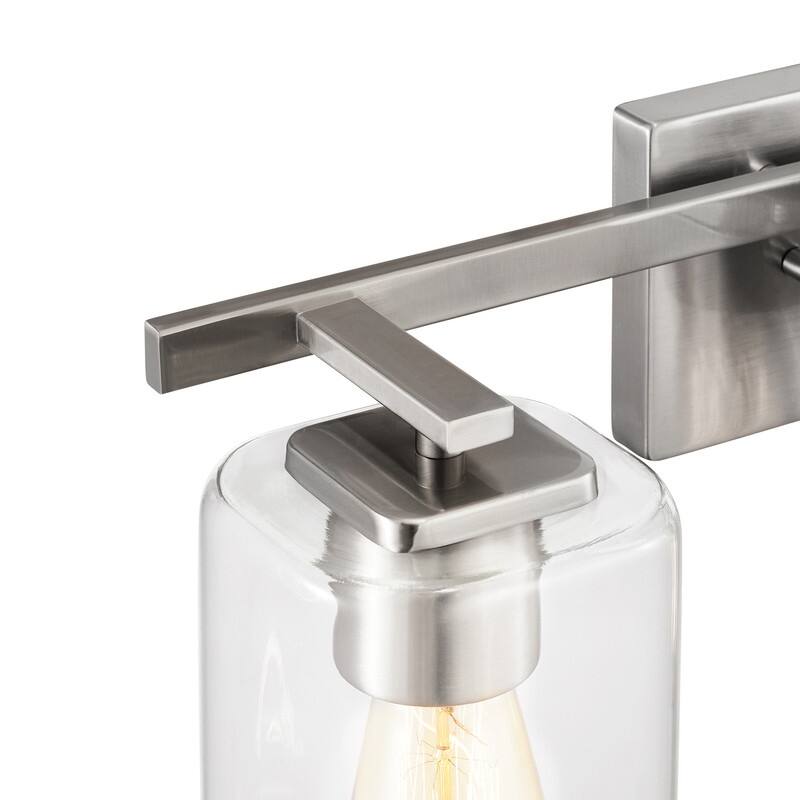 KAWOTI 20.75in. 3-light Bathroom Vanity Light with Square Glass