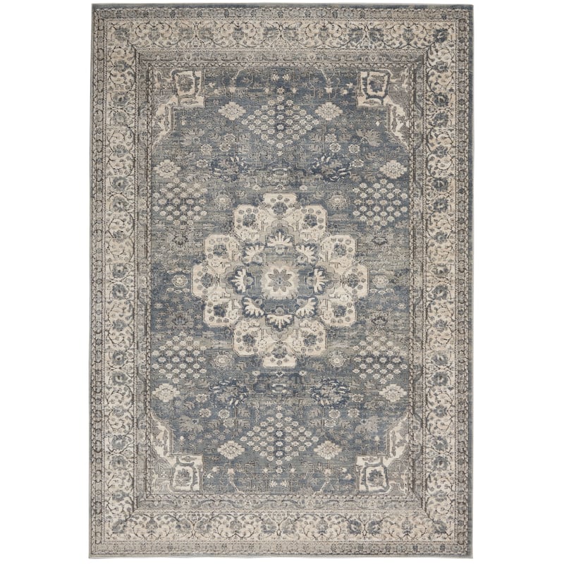 Porch & Den Traditional Bordered Medallion Area Rug