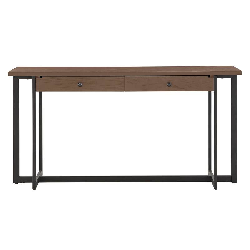 Frazer 2-Drawer Desk with Power Outlet by iNSPIRE Q Classic