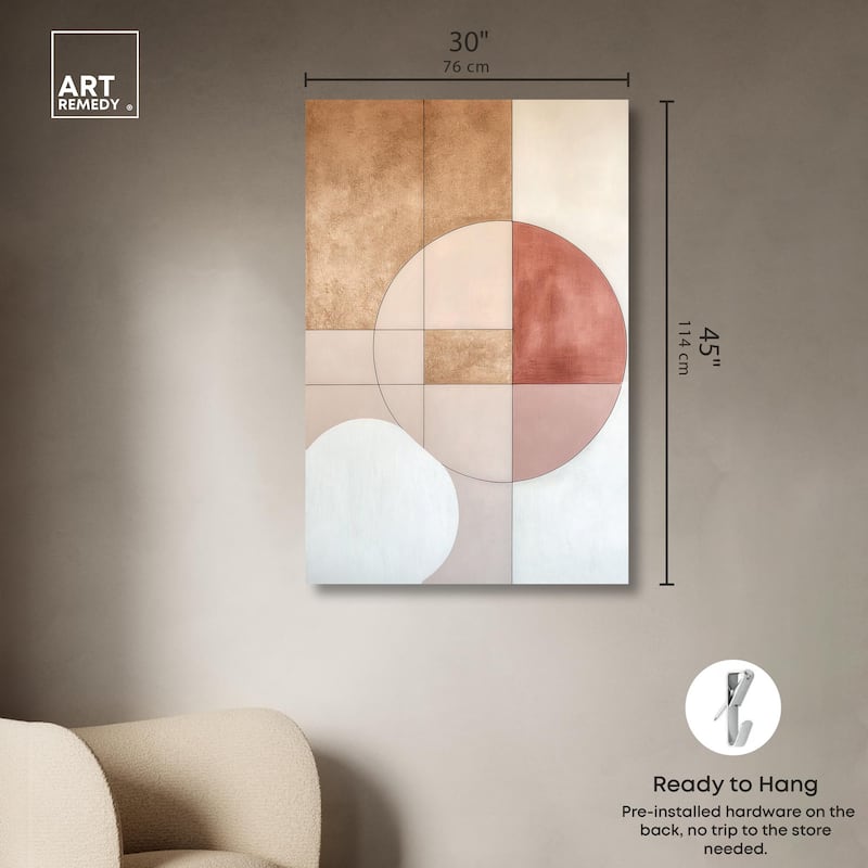 Modernist Circles II Canvas by Art Remedy, Gallery Wrapped