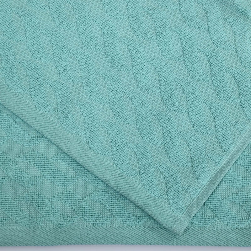 Turkish Cotton Herringbone and Solid Hand Towel Set by Superior