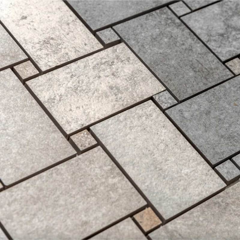 The Wilds 2x4 Matte Stone Look Porcelain Mosaic Tile - Floor, Wall, Backsplash