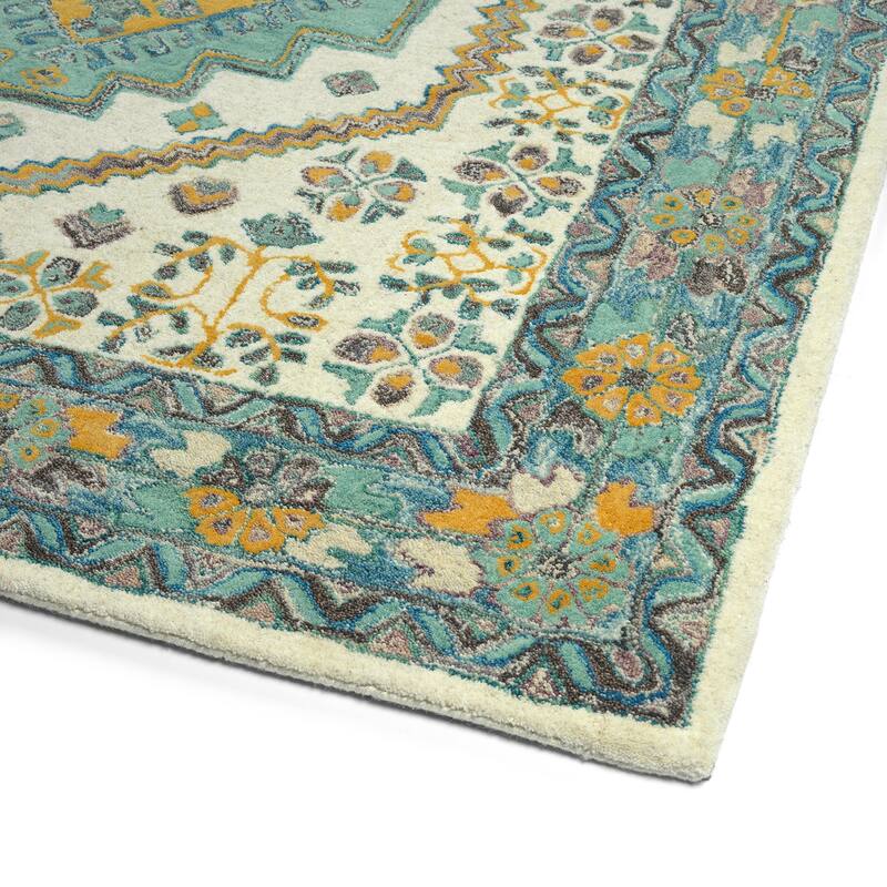 Charlotte Collection Beige Hand Tufted Indoor Area Rug