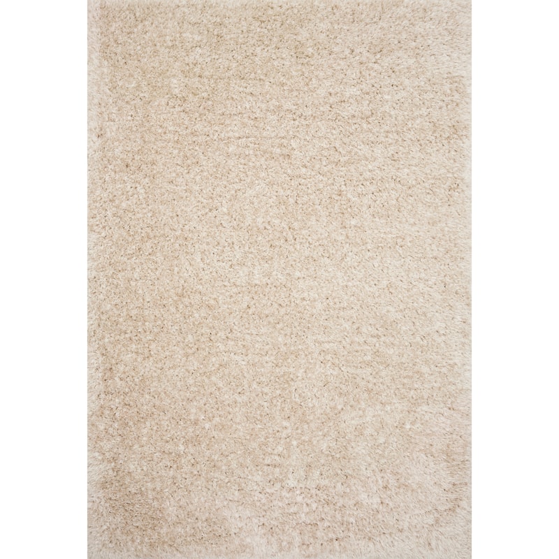 Alexander Home Mid-Century Modern Ultra Plush Soft Shag Rug - 2' 2" x 4' - Beige - Rectangle