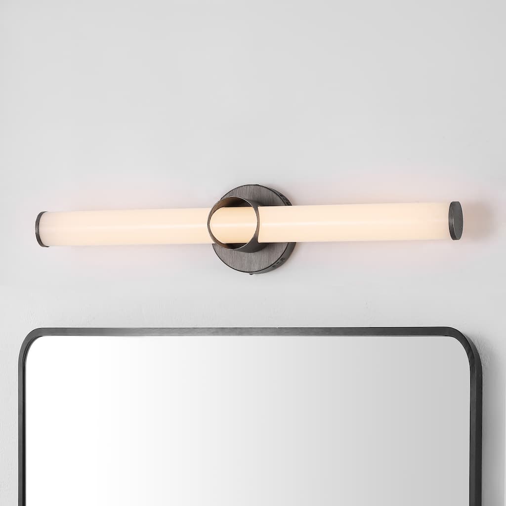 SAFAVIEH Lighting Heidur 29" Traditional Wall Sconce - 6" W x 4" D x 29" H - Antique Silver - 6Wx29Dx4H