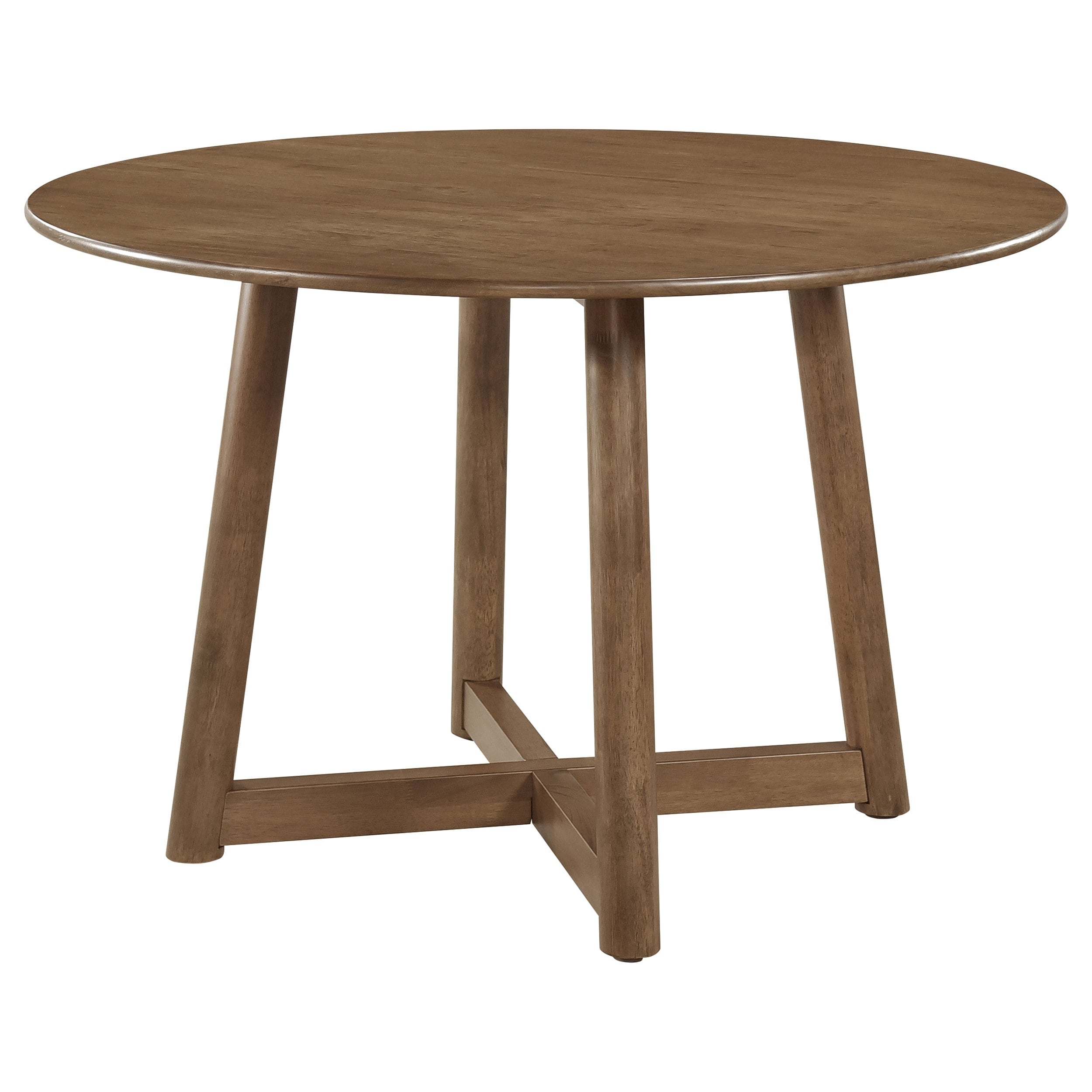Dinah Round 47-inch Solid Wood Dining Table Walnut - Overstock