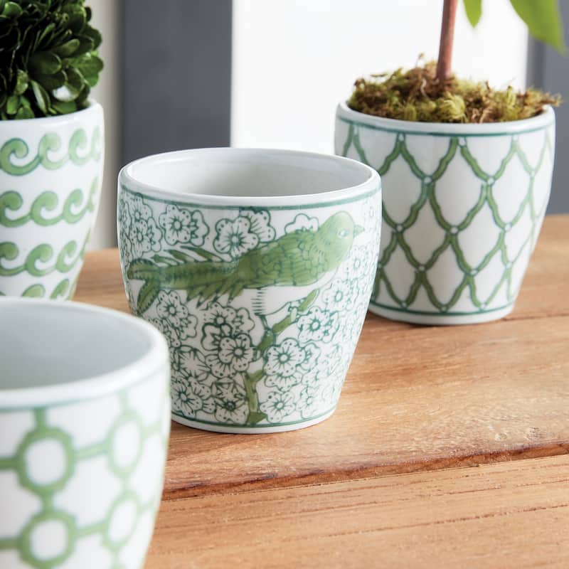 Imperial Chinoiserie Mini Flower Pots