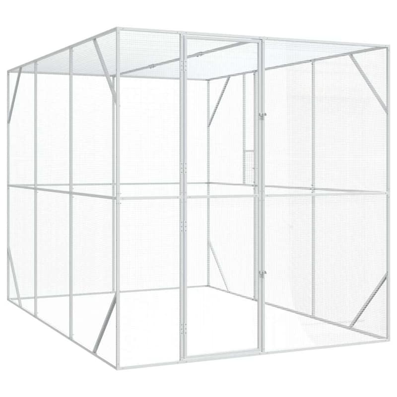 vidaXL Bird Cage Anthracite Galvanized steel