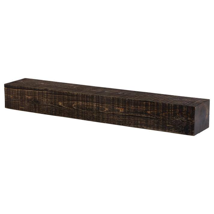 Solid Beam Wood Mantel Shelf