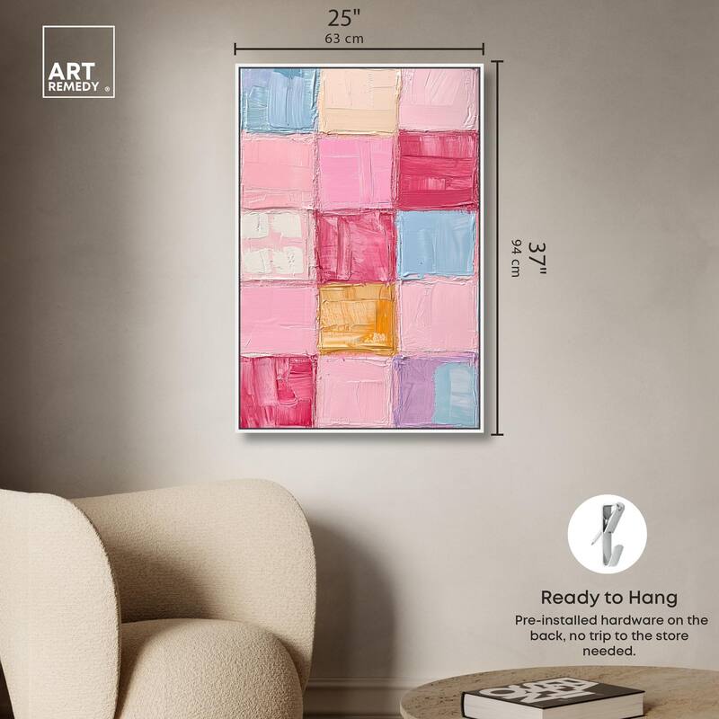 Color Squares II Canvas by Art Remedy