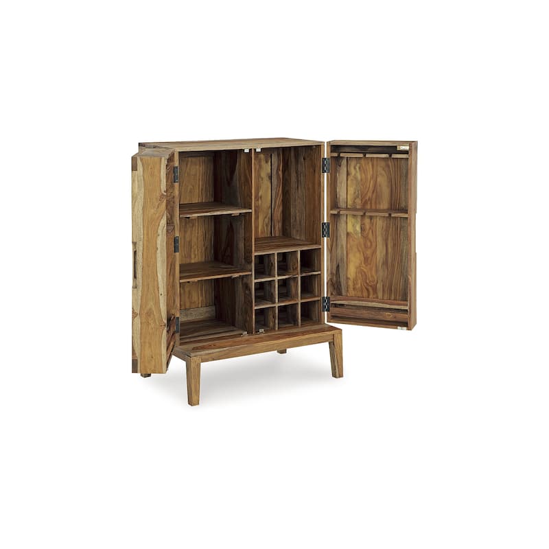 Signature Design by Ashley Dressonni Brown Bar Cabinet - 32" W x 20" D x 45" H