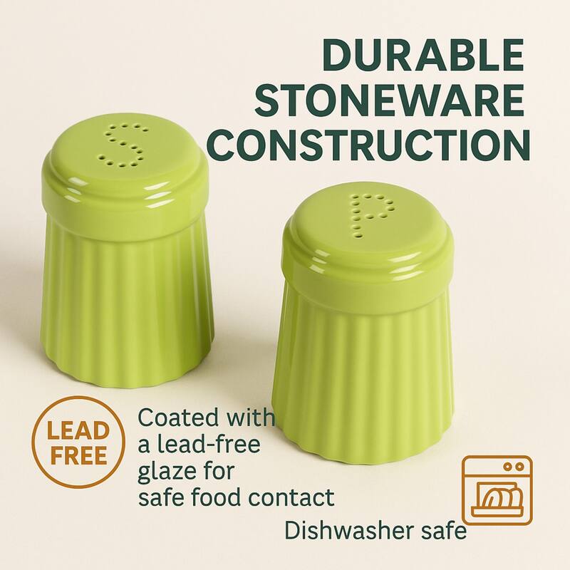 Omniware Simsbury Salt and Pepper Set - 3" D x 4.1" H