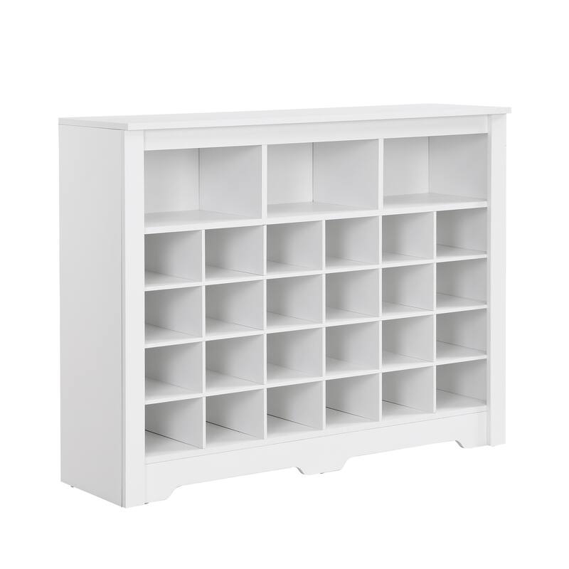 Modern Shoe Cabinet with Curved Base, Versatile Sideboard