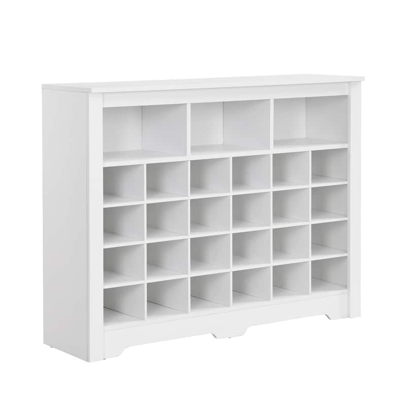 Modern Shoe Cabinet with Curved Base - N/A
