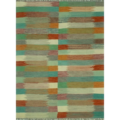 Noori Rug Winchester Flatweave Videl Red/Orange Rug - 4'10" x 6'6"