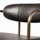 preview thumbnail 6 of 33, Parker Brown Faux-Leather Seat with Gold Metal Frame Bar Stool