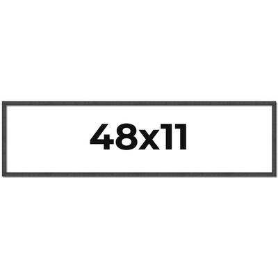 48x11 Frame Brown Solid Wood Picture Frame - Complete Modern Photo