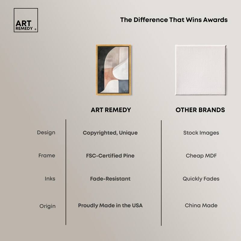 Curved Contour II Canvas by Art Remedy