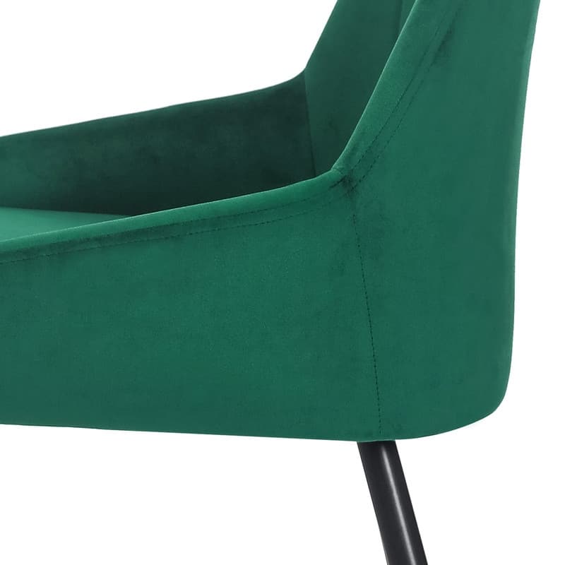 Adeco Set of 2 Accent Dining Chairs, Modern Elegant Velvet Chair