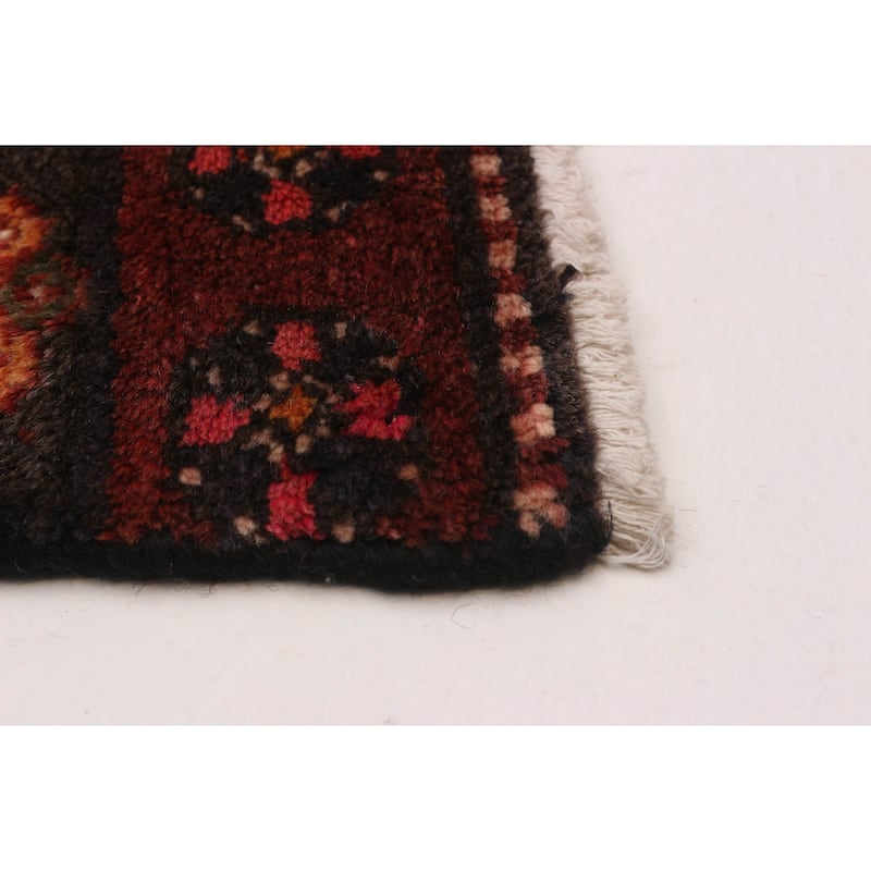 ECARPETGALLERY Hand-knotted Konya Anatolian Dark Red Wool Rug - 3'5 x 10'0